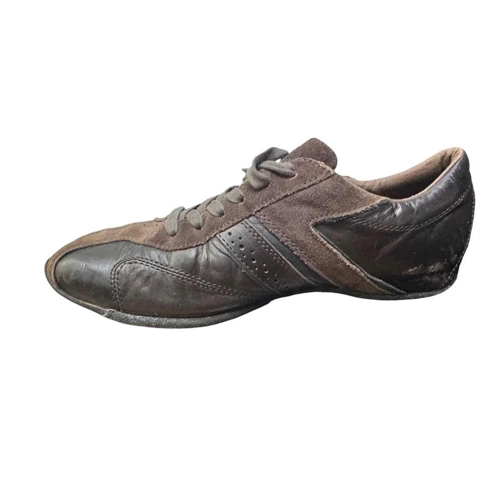 Diesel Windom Mens Dark Brown Leather Suede Low Top Sneakers US 9 EUR 42‎ 00Y828